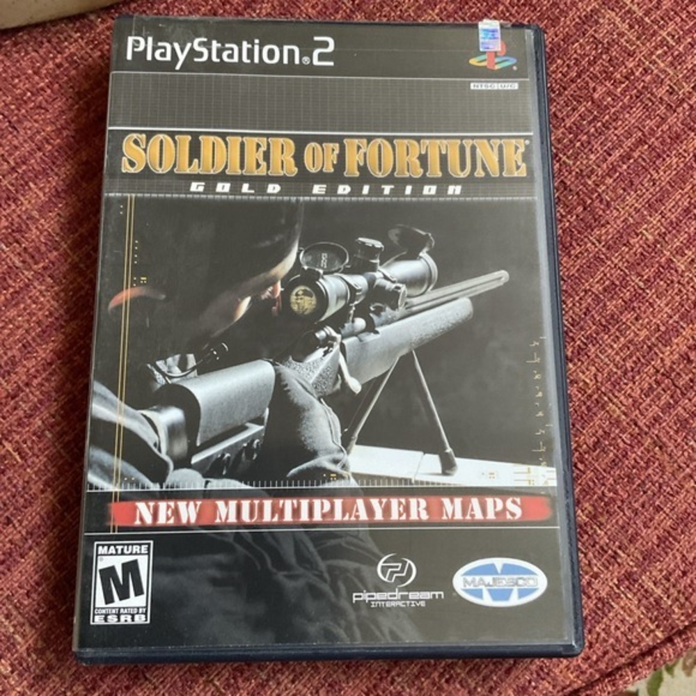 Soldier‎ of Fortune: Gold Edition (Sony PlayStation 2, 2001) Manual Inc [TESTED]